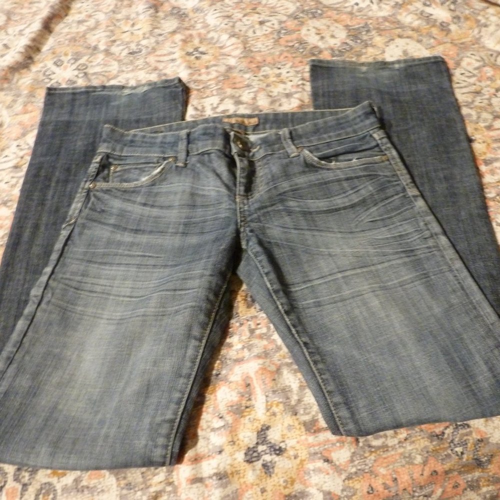 Sexyl Women’s Boot Cut Low Rise Distressed Jeans – Size 28